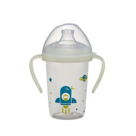   35608 Ni first moments itatópohár világítós fogantyúval 270ml tetővel, M-es szilikon cumival