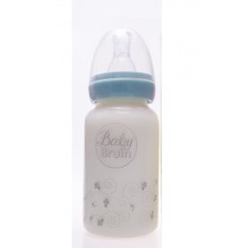   55042725 BabyBruin® hőálló üveg cumisüveg 120 ml szilikon etetőcumival, cseppmentes kupakkal