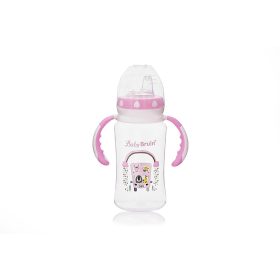   BABYBRUIN széles nyakú PP cumisü tanulópohár 300ml rózsa