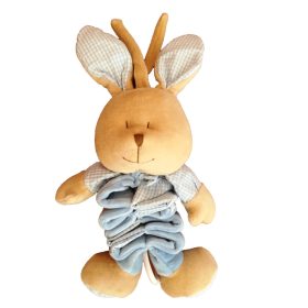 BB Plüss nyuszi harmónika zenélő 32cm pa kék