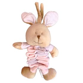 BB Plüss nyuszi harmónika zenélő 32cm pa rózsa