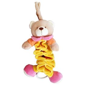 55043705 Plüss harmónika zenélő színes maci 32cm