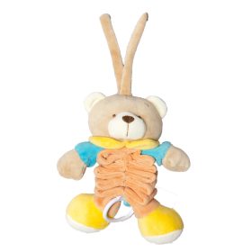 BB Plüss maci harmónika zenélő 32cm  narancs
