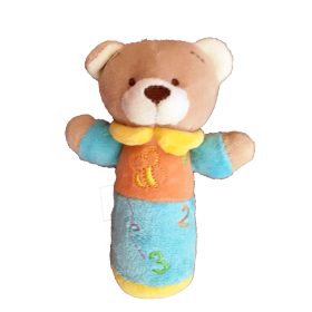 BB Marokfigura maci plüss 13cm sípoló él kék 