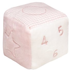  Csörgő kocka 8*8*8 cm rózsaszín